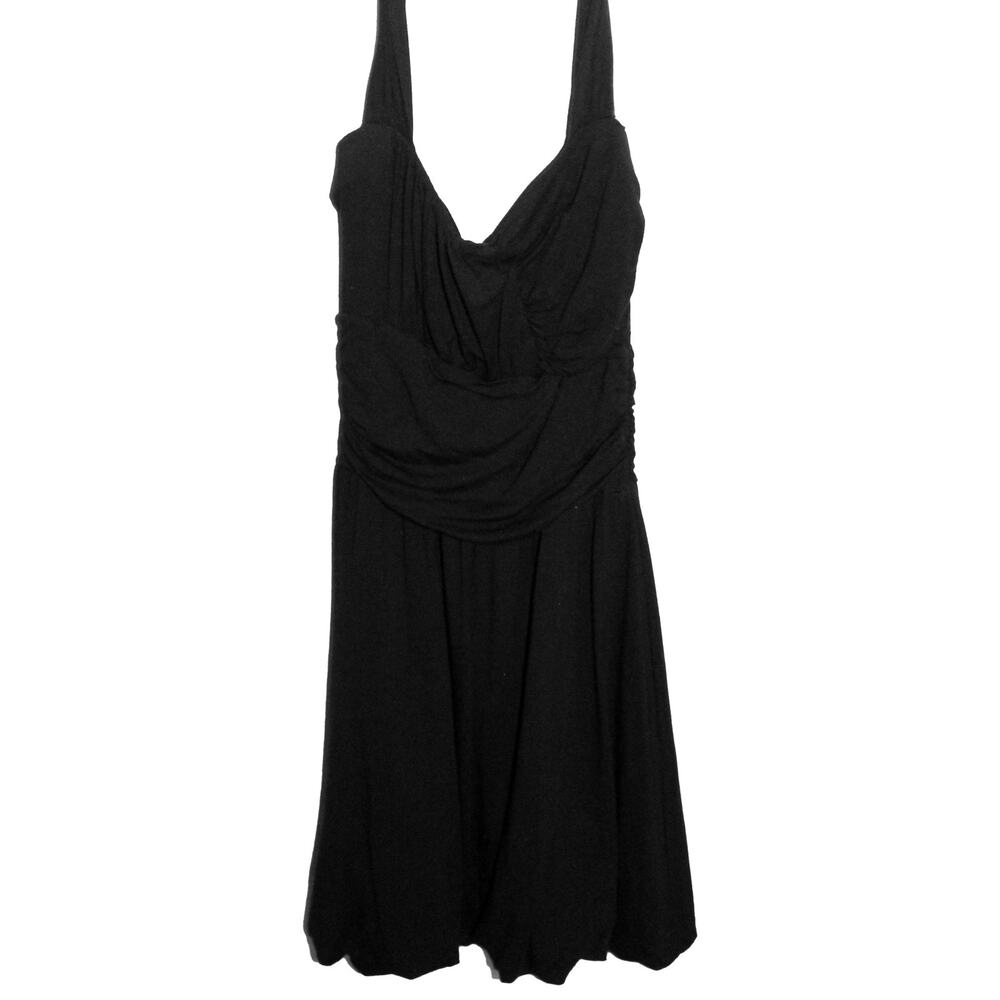White House Black Market Halter Mini Dress Black XS